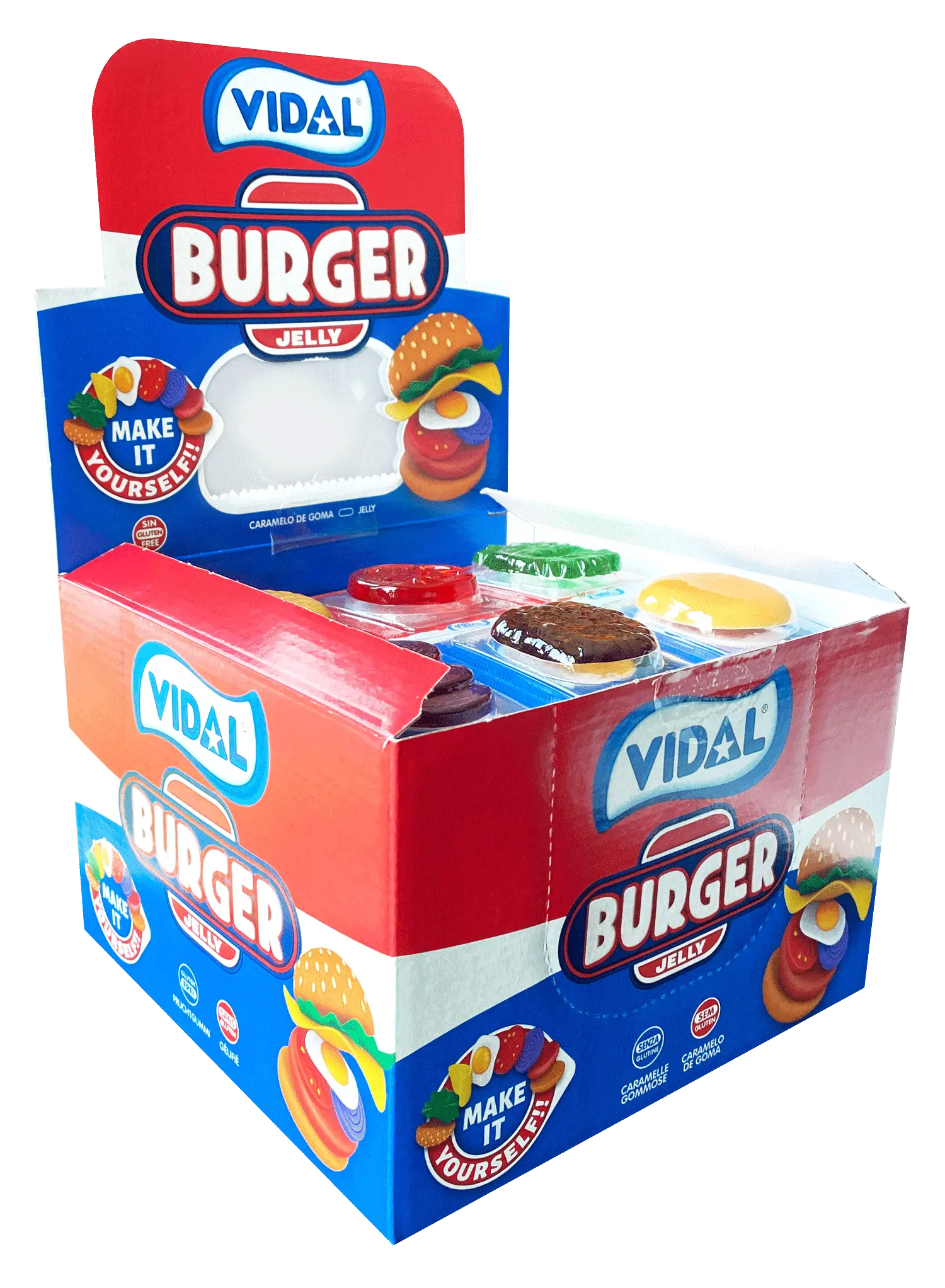 Vidal Burger Jelly: gominolas mini burger, 66 g