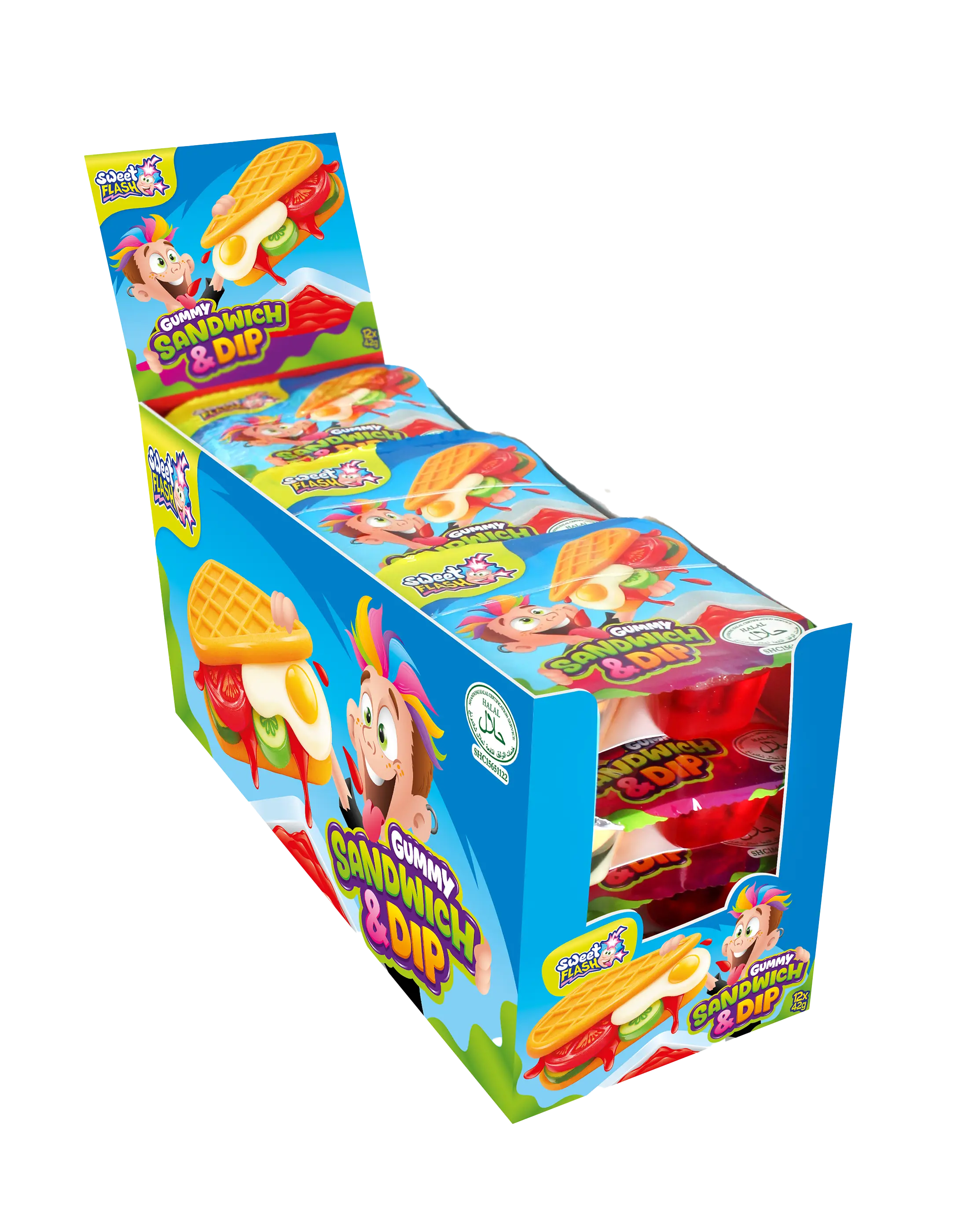 Gummy Sandwich + Dip: gominolas con dip ácido 42 g
