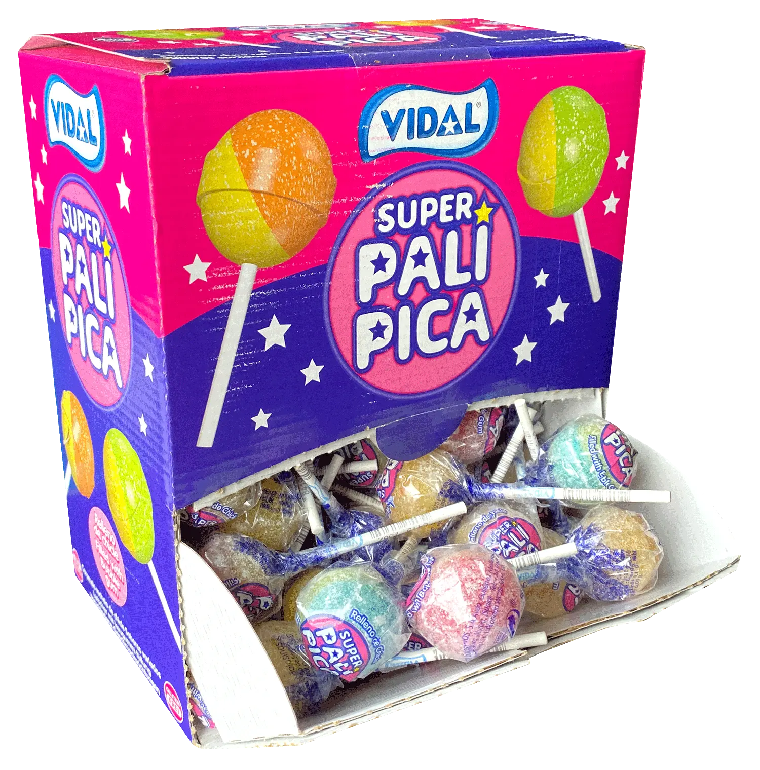 Vidal Super Pali Pica: sucette acidulée 17,5 g