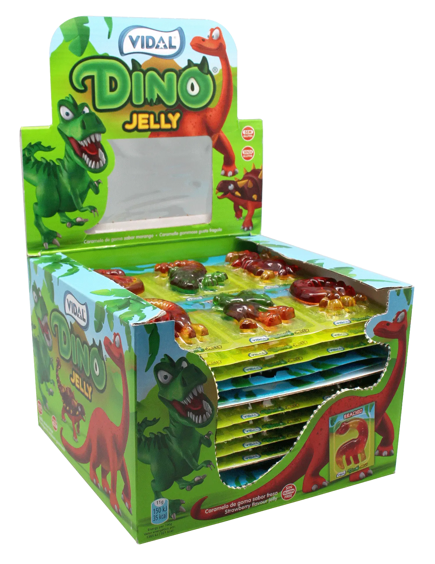 Vidal Dino Jelly: bonbons dinosaures, 66 g