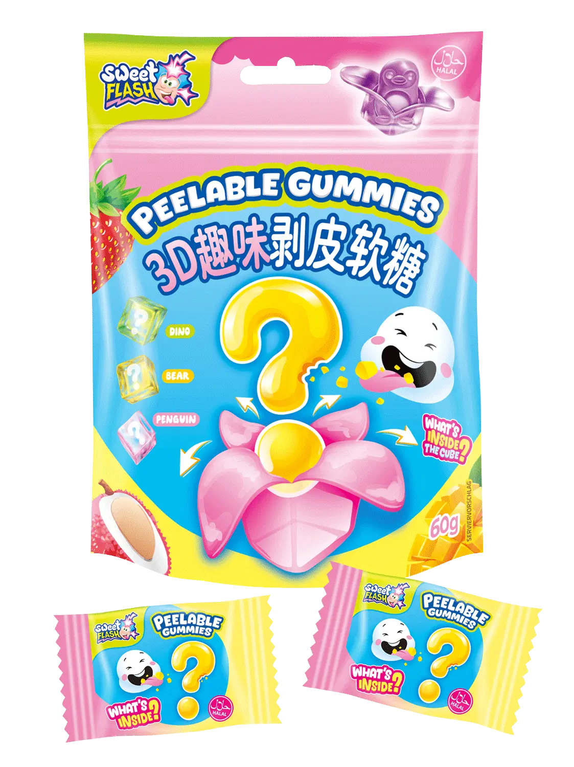 Peelable Gummies Mystery, gommose da sbucciare 60 g