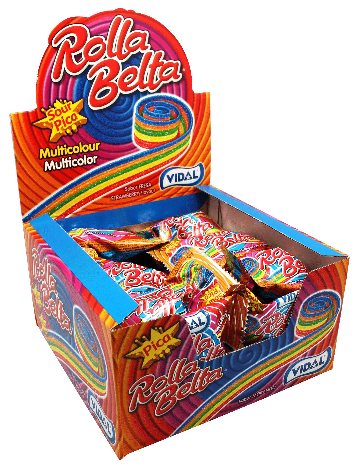 Vidal Rolla Belta Multicolour, rotelle fruttate 19 g